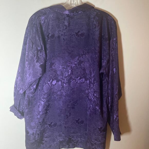Victoria Secret Women's Pajamas top purple satin size S - Picture 8 of 8
